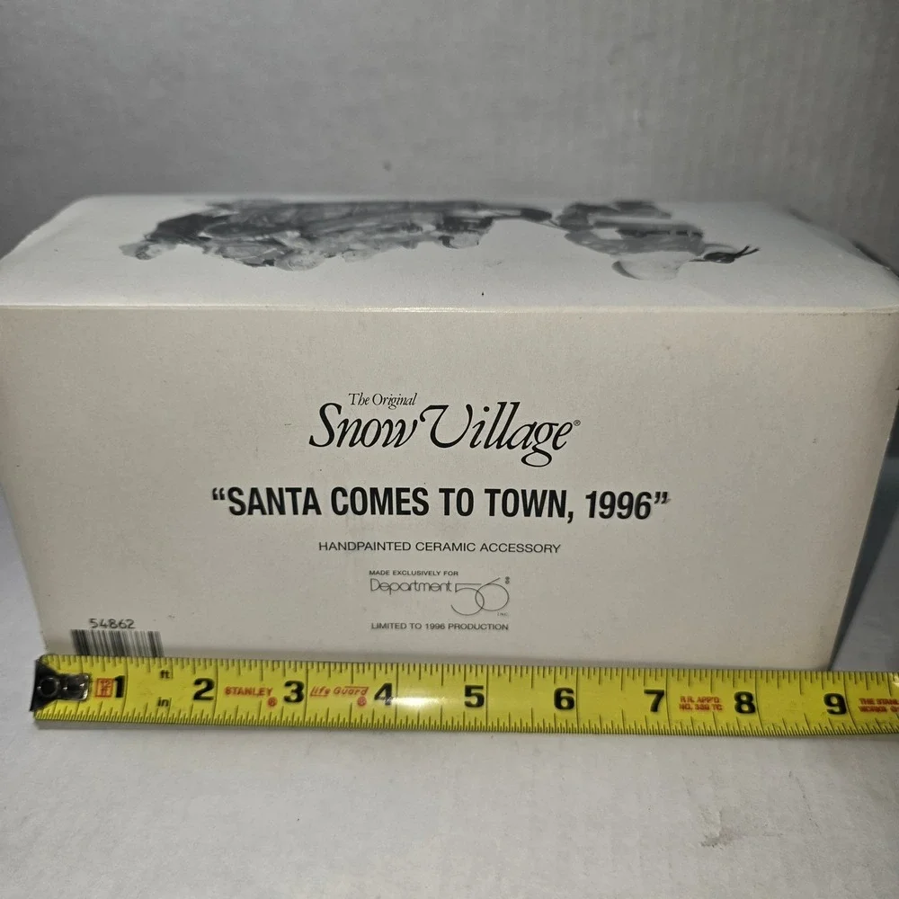 Department‎ 56 Original Snow Village SANTA COMES TO TOWN 1996 #54862 retired